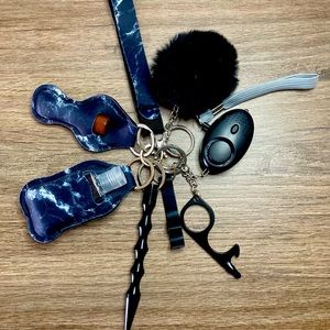 Safety keychain black color